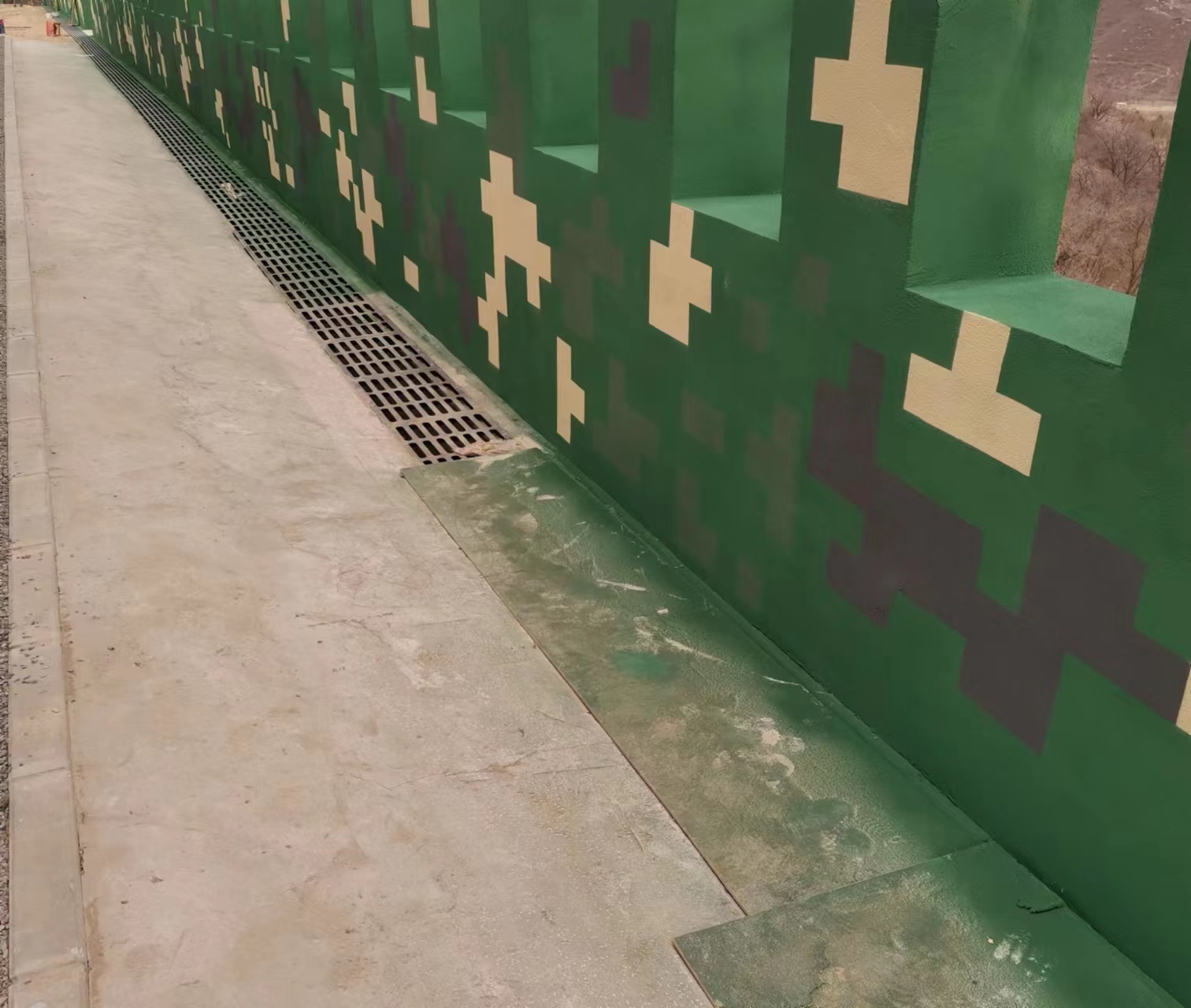 围墙迷彩喷涂,数迷彩漆